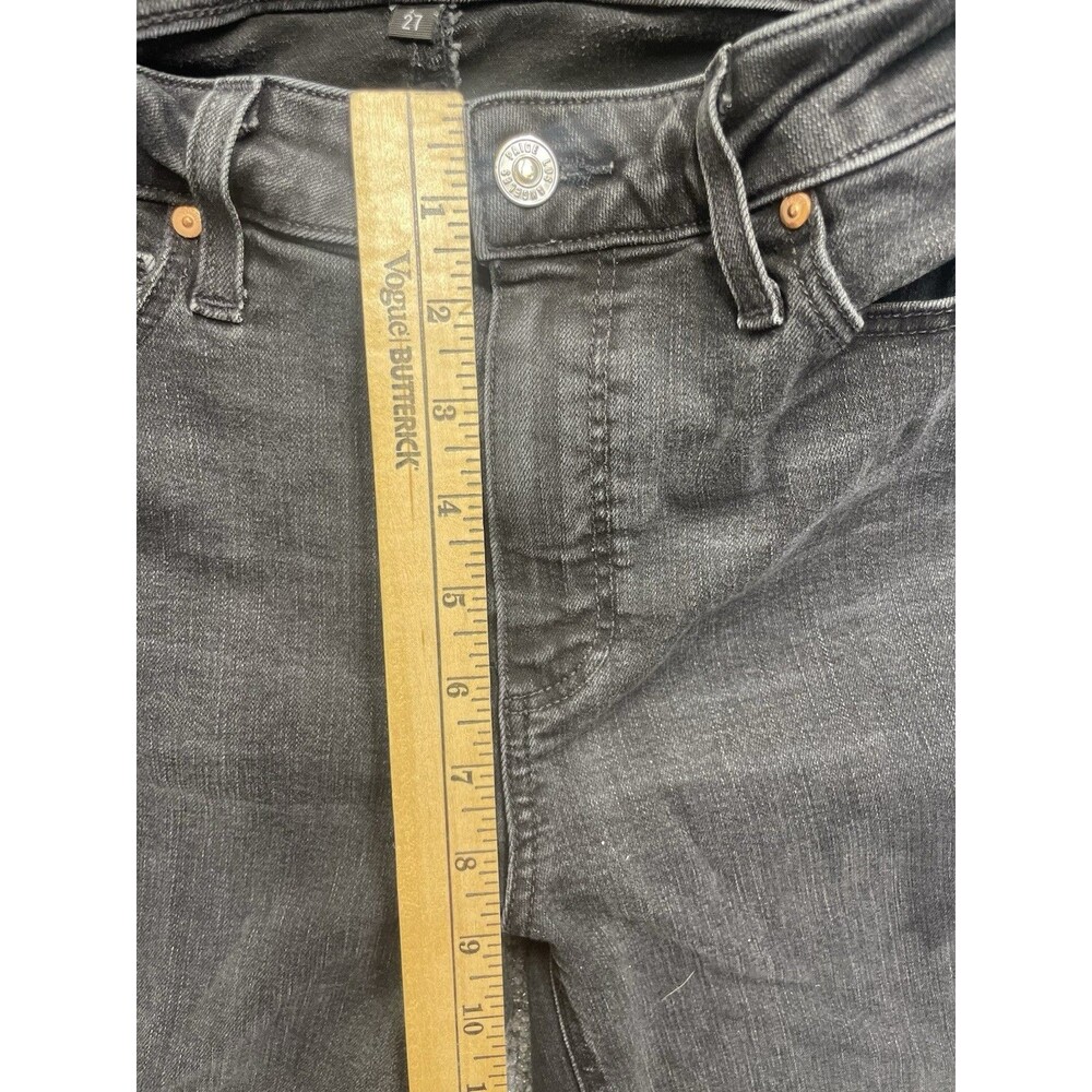 Paige Cindy Jean Womens 27 Endless Night Gray High Rise Straight USA made - Picture 8 of 9